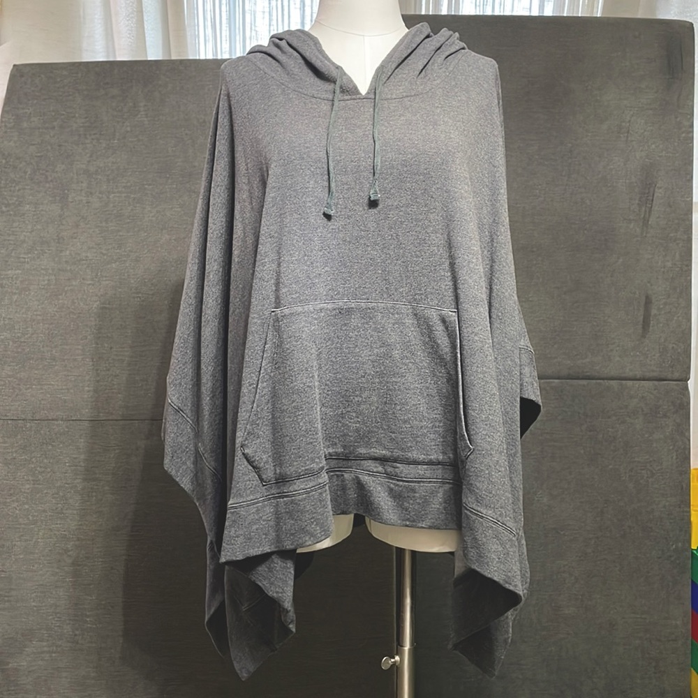 SMALL Soft Joie Grey Hooded Poncho